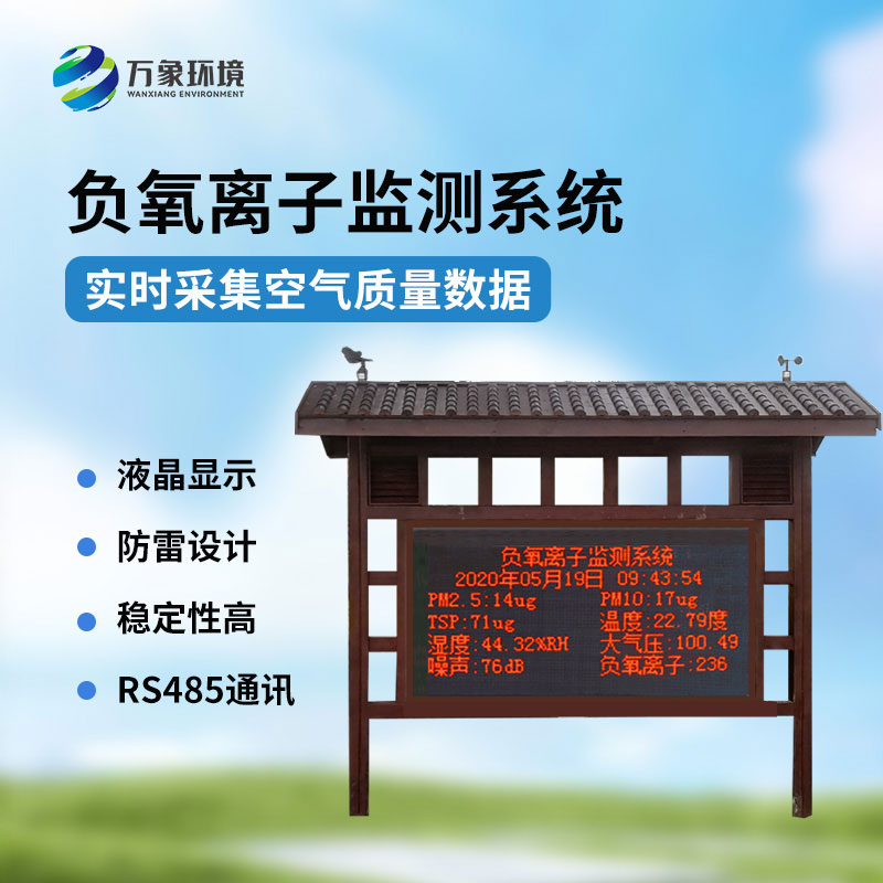 國產負氧離子大氣監測系統，創新國產環境監測工具