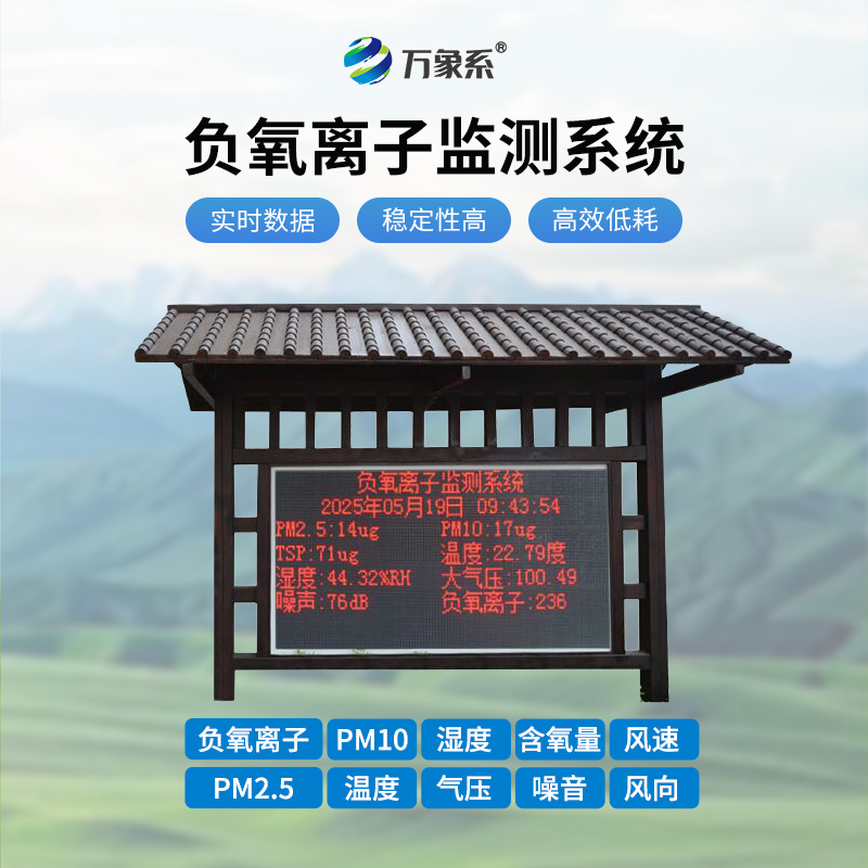 防腐木韻，清新呼吸：景區空氣負氧離子監測儀