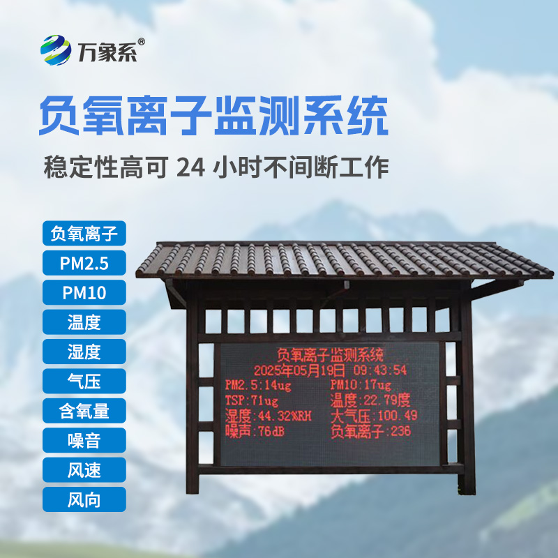 景區(qū)負(fù)氧離子監(jiān)測系統(tǒng)如何量化景區(qū)公園的清新度？